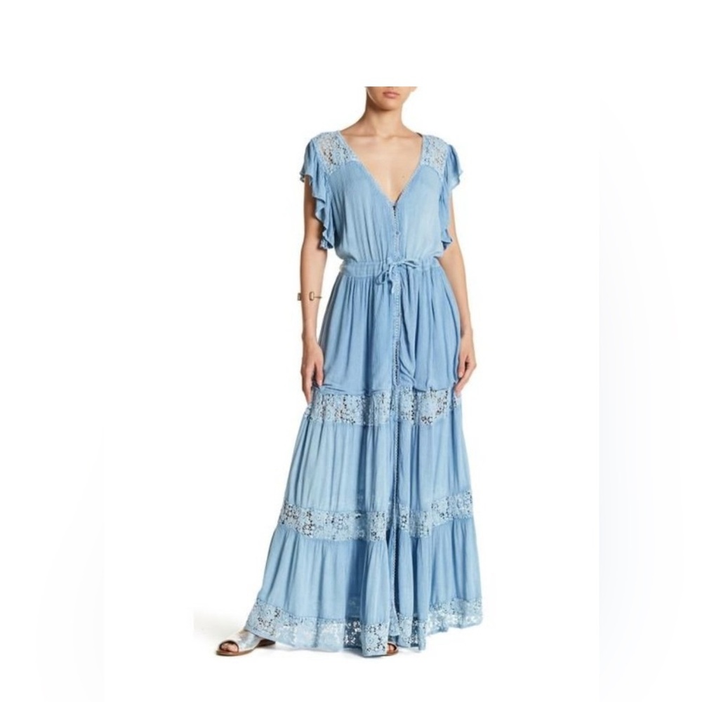 Muche Et Muchette  Crochet Maxi Dress NWT